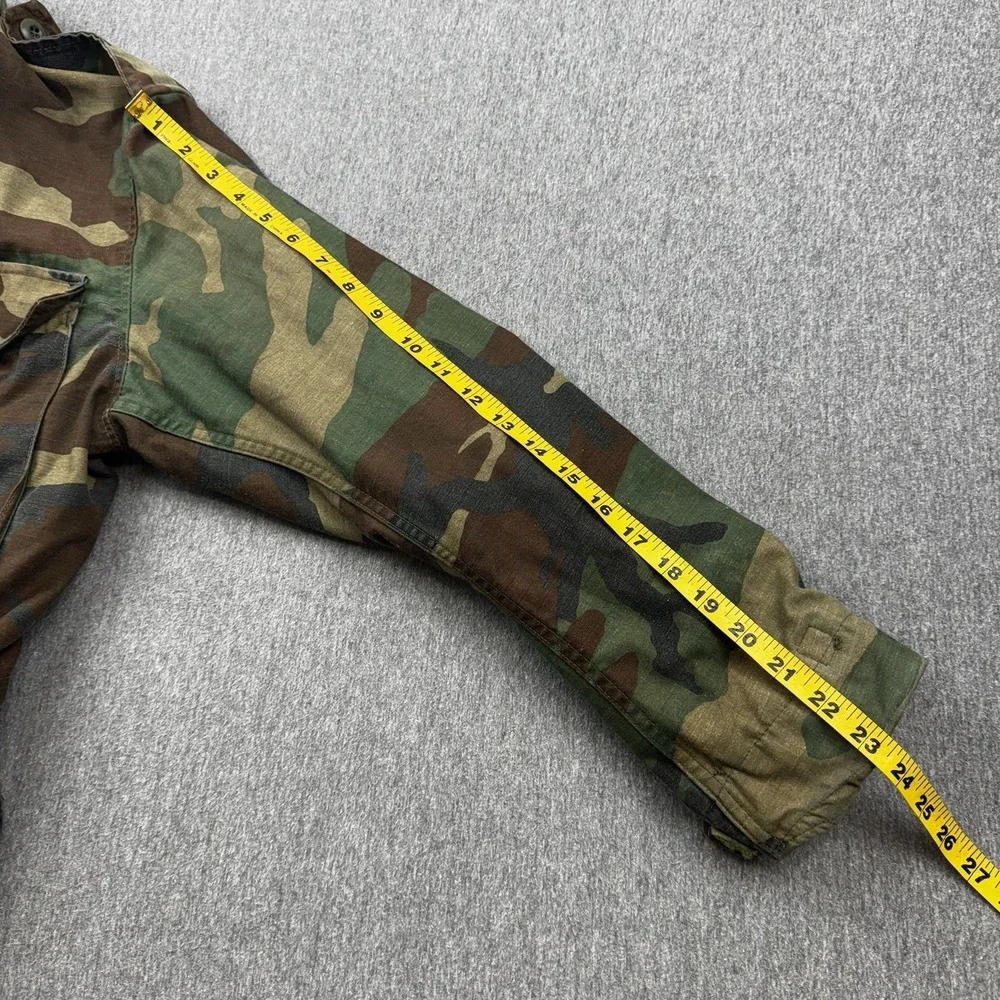 US Army Jacket Mens Medium Regular Green Camo Coat Cold Weather Field Daly
